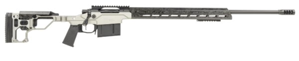Christensen Arms Modern Precision Full Size 338 Lapua Mag 5+1, 27" Carbon Fiber Target Profile/Threaded Steel Barrel, Black Nitride Aluminum Receiver, Tungsten Anodized Billet Chassis w/Folding & MagneLock Technology Stock, Black Polymer Grip