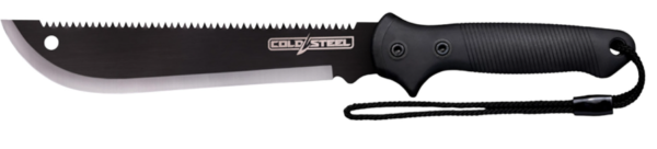 Cold Steel Axis 11" Carbon Steel Blade, Black Textured Rubber Handle, 18" Long, Includes Sheath