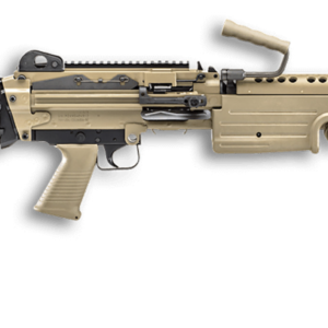 FN M249S Para 5.56x45mm NATO 16.10" Barrel 30+1 Mag Or 200rd Belt Capacity, Flat Dark Earth Rotating & Telescoping Stock, Hydraulic Recoil Buffer, Non-Slip Buttplate, Optics Ready