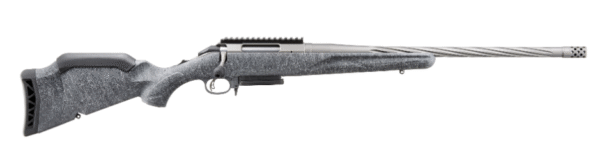 "ON HAND" Ruger American Gen 2 308 Win 3+1, 20" Gun Metal Gray Cerakote Spiral Threaded Barrel, Gun Metal Gray Cerakote Receiver w/Picatinny Rail, Gray Splatter Adjustable Synthetic Stock
