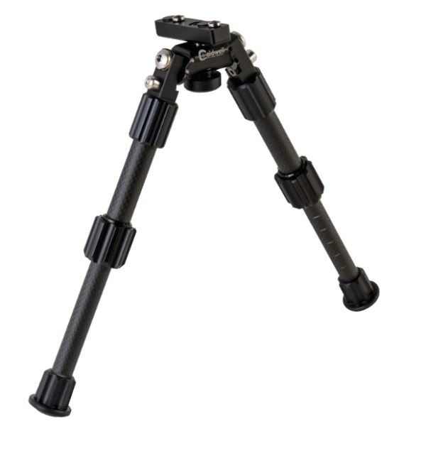 Caldwell Accumax Premium M-Lok/Key Mod Bipod 6-9" Black Carbon Fiber