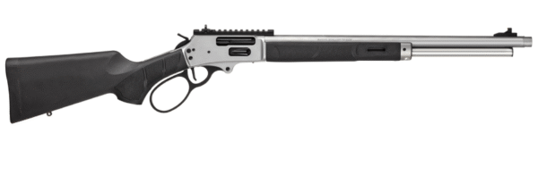 Smith & Wesson 1854 45-70 Gov 6+1 20" Stainless Threaded Barrel, Stainless Steel Receiver w/Picatinny Rail, Fixed Black Synthetic Stock, Thread Protector