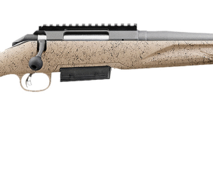 Ruger American Ranch Gen II 450 Bushmaster 3+1 16.40" Cobalt Cerakote Threaded Barrel, Picatinny Rail Steel Receiver, Flat Dark Earth Splatter Adj Comb Synthetic Stock, Right Hand