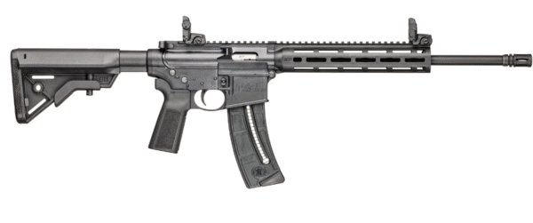 Smith & Wesson M&P15-22 Sport 22 LR 25+1 16.50" Black Steel Threaded Barrel, Picatinny Rail Polymer Receiver, M-LOK Polymer Handguards, Black Polymer B5 Bravo Stock, Black B5 Type 23 Grips