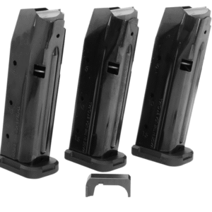 Shield Arms S15 Magazine Gen 3 Combo 15rd 9mm Luger Compatible w/Glock 43X/48 Black Steel 3 Pack