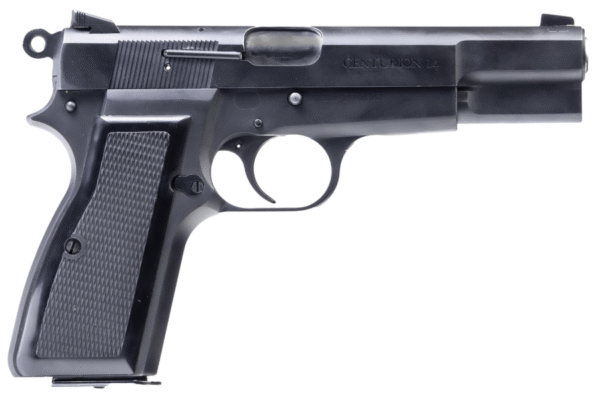 Century Arms Centurion 14 9mm Luger 15+1 4.66" Black Steel Barrel, Black Nitride Serrated Steel Slide, Black Steel Frame, Black Polymer Grip