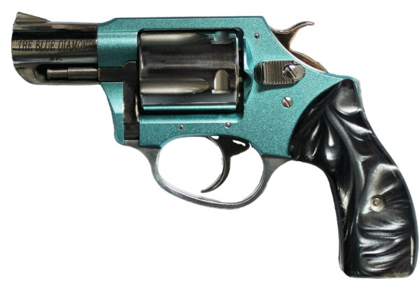 Charter Arms  Undercover Lite Blue Diamond Compact 38 Special, 5 Shot 2" High Polished Stainless Stainless Steel Barrel & Cylinder, Blue Diamond Aluminum Frame w/Black Finger Grooved Rubber Grip, Exposed Hammer
