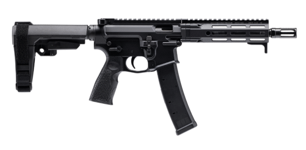 Daniel Defense PCC 9mm Luger 20+1 8.30" Black Phosphate Heavy Threaded Barrel, 7" M-LOK Handguard, Black Cerakote Stainless Steel Receiver w/Picatinny Rail, Black Polymer SB Tactical SBA3 Brace, Ambidextrous