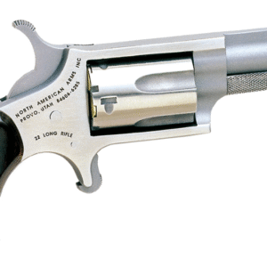 North American Arms Mini-Revolver 22 LR 5 Shot 1.63" Barrel, Overall Stainless Steel Finish, Rosewood Birdshead Grip