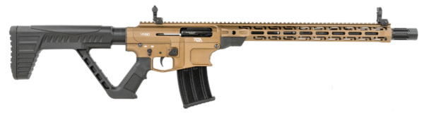 Rock Island VR80 12 Gauge 5+1 3" 20" Barrel, Exclusive Burnt Bronze Cerakote Finish, 7075-T6 Aluminum Receiver, Flip Up Front & Rear Sights, Synthetic Thumbhole Stock, Manual Safety