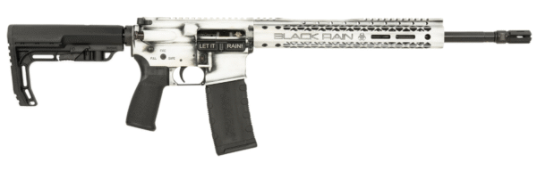Black Rain Ordnance Spec15 Fusion 5.56x45mm NATO 30+1 16" Black Chrome Moly Steel Barrel, White Battleworn Cerakote Optic Ready Aluminum Receiver, 12" Slim M-LOK Handguard, 6 Position MFT Minimalist Black Synthetic Stock