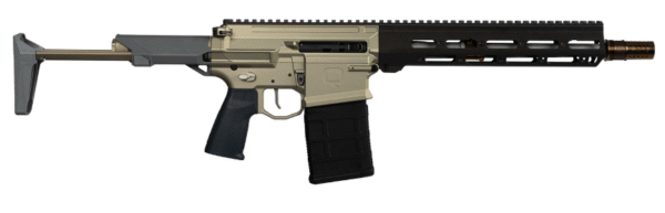 ON HAND, Q LLC Boombox 8.6 Blackout 20+1 12" Bead Blasted Tapered Threaded Barrel, Black Anodized Picatinny Rail Aluminum Receiver, Adj Folding Stock, Reptilia CQG-NB Grip