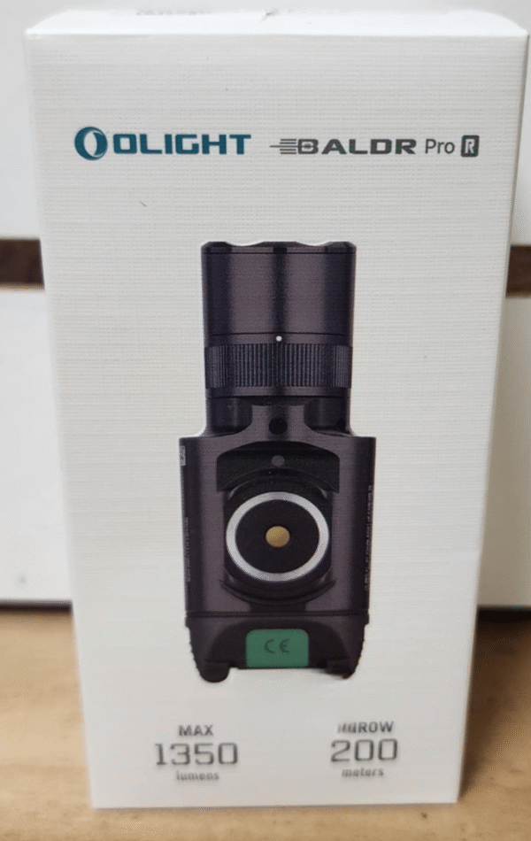Olightstore Usa Inc Baldr Pro R Black Anodized 300/500/1,350 Lumens White LED Green Laser