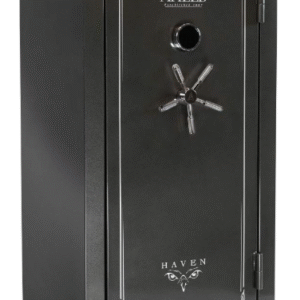 Sports Afield Haven Electronic Keypad/Key Entry Dark Gray Metallic Steel Holds 36 + 6 59" H x 30" W x 25" D Fireproof- Yes