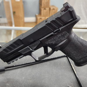 Springfield Armory Echelon Compact Frame 9mm 18+1 4.70" Black Melonite Threaded Barrel, Black Melonite Optic Ready/Serrated Steel Slide, Black Polymer Frame w/Picatinny Rail, Black Polymer Grip