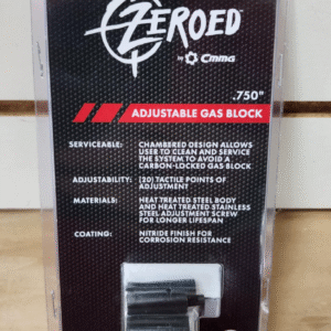 CMMG Zeroed Adjustable Gas Block .750" Nitride 4140 Steel